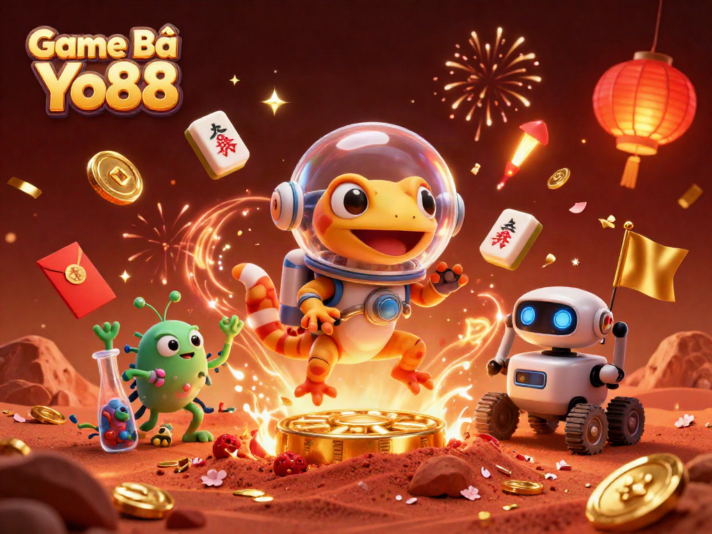 Engage strategically with Game Bài Yo88 in this vibrant, detailed 3D casino illustration.