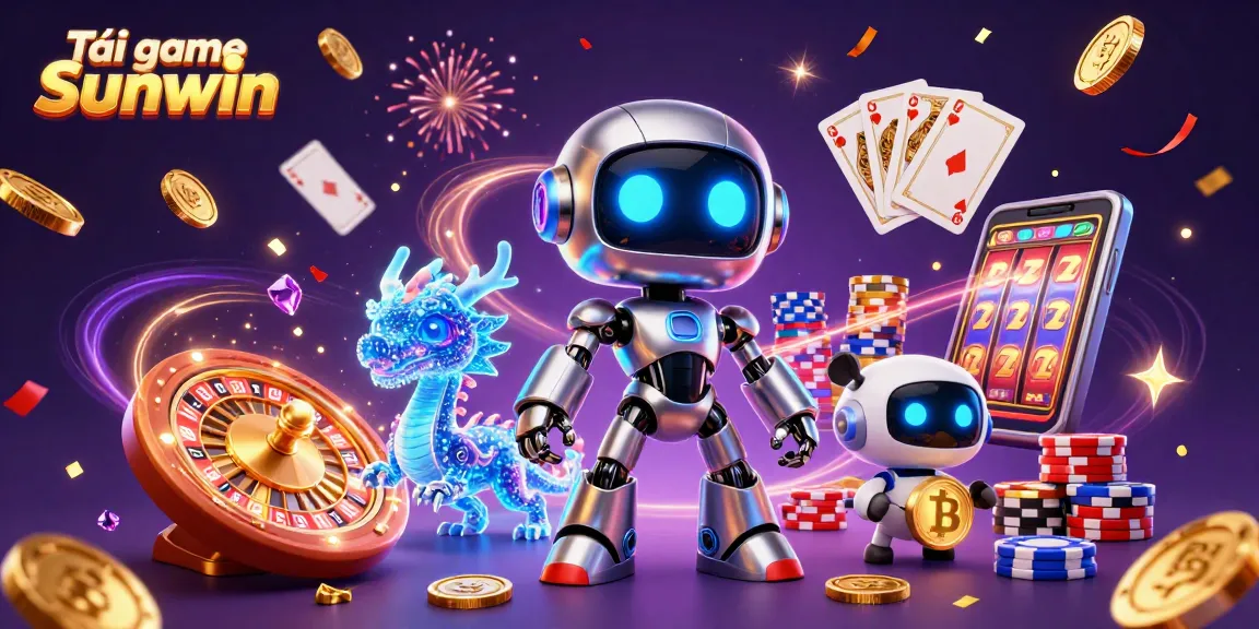 Experience thrilling gameplay at Tải game Sunwin with engaging casino elements in a vibrant 3D scene.